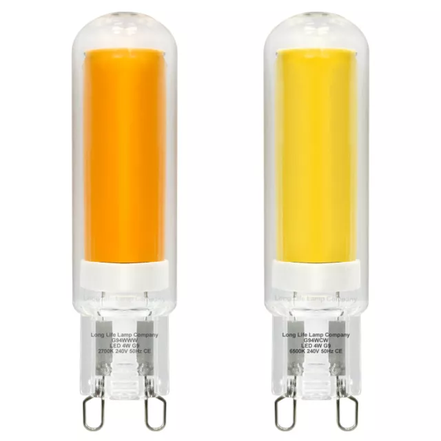 G9 LED 4W Capsule Light Bulb Glass Replacement For G9 Halogen Light Bulbs