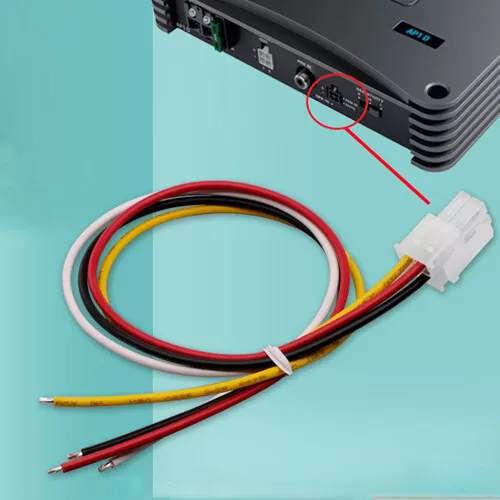 Speaker High Hi-Level Input Plug 4Pin Wire Harness for Alpine Eclipse Hertz Amp