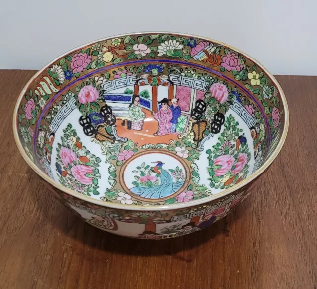 Vintage Famille Rose Oriental Bowl