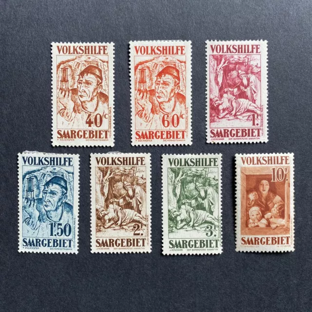 Saargebiet 1931 MiNr. 144 - 150, ungebraucht