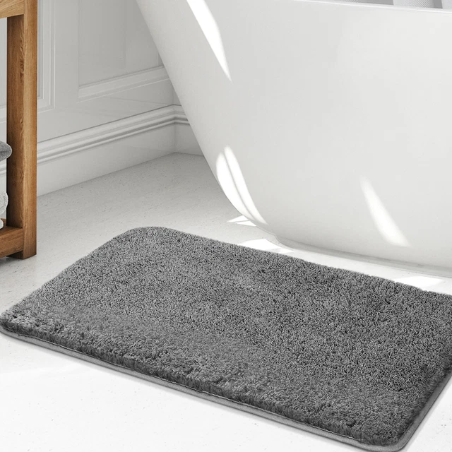 Badteppich Badematte Rutschfest Microfiber Saugfähig Badvorleger Duschvorleger