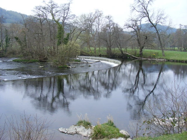 Photo 6x4 Horseshoe Falls Llangollen This horseshoe shaped weir creates a c2009