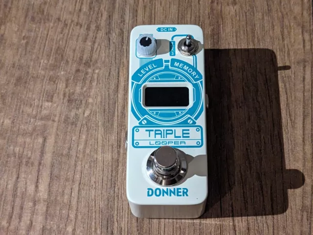 Donner Triple Looper Gitarre Loop Effektpedal mit Bildschirm 3 Loops Station 30 min