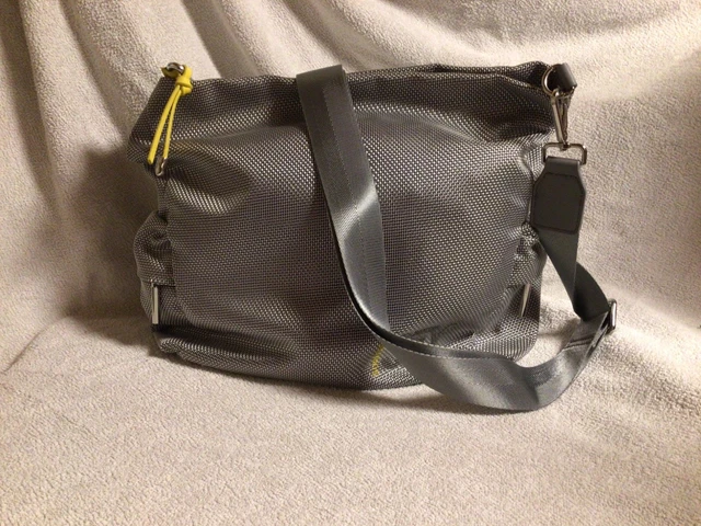 Sac à Main Pourchet Occasion - Gris, Dimensions 38x30x5 Cm, Fermeture éclair