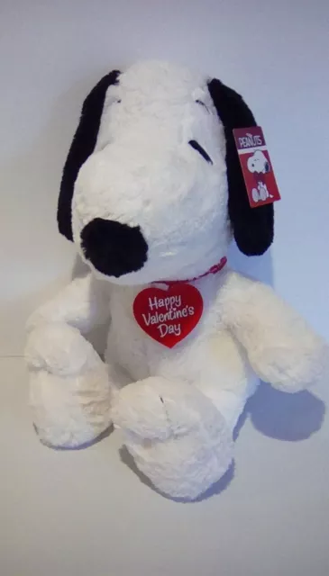 Peanuts Snoopy Plush, Happy Valentine's Day - 19" - NEW