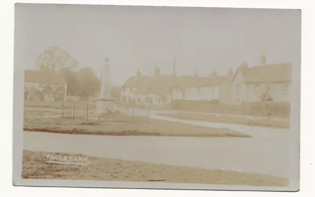 Real Photo Postcard Haddenham Village Buckinghamshire