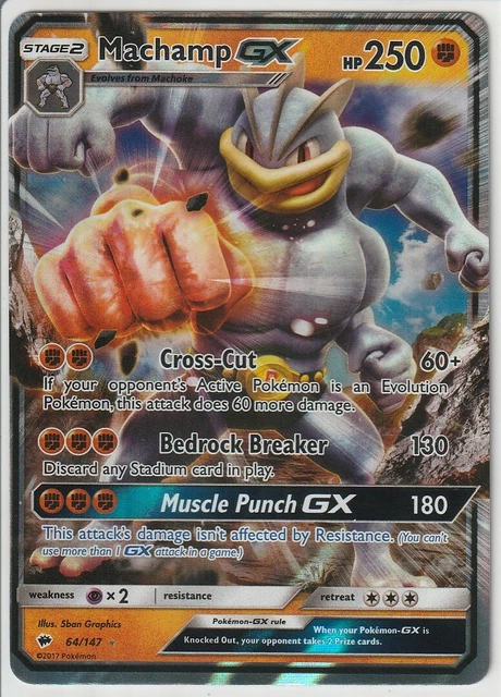 Pokemon - Machamp Gx (Mackogneur Gx) - 64/147 - Ultra Rare - Sl3  Anglais -