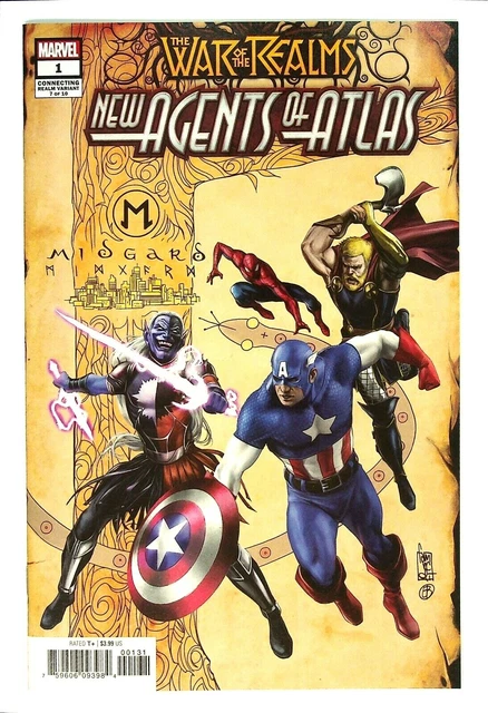 New Agents of Atlas #1 Connecting Variant NM First App War of the Realms Marvel