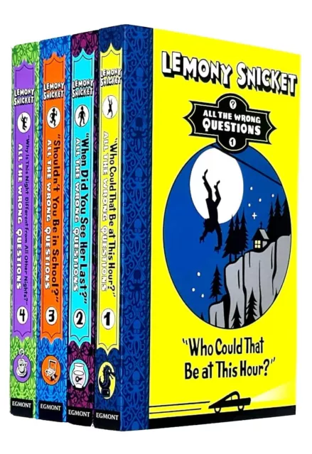 Lemony Snicket All The Wrong Questions Collection 4 Books Set Paperback NEW