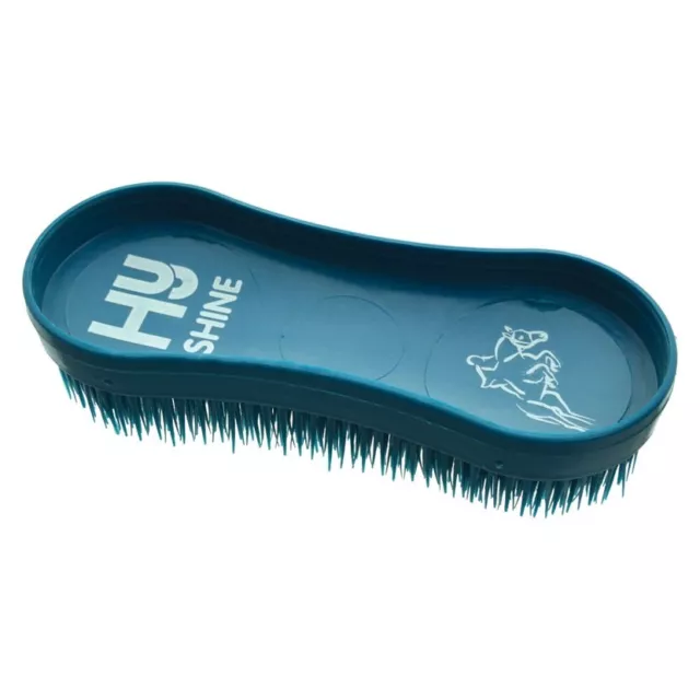 Magic Miracle Brush for horse & pony grooming, TEAL, Hy Sport, Free UK delivery