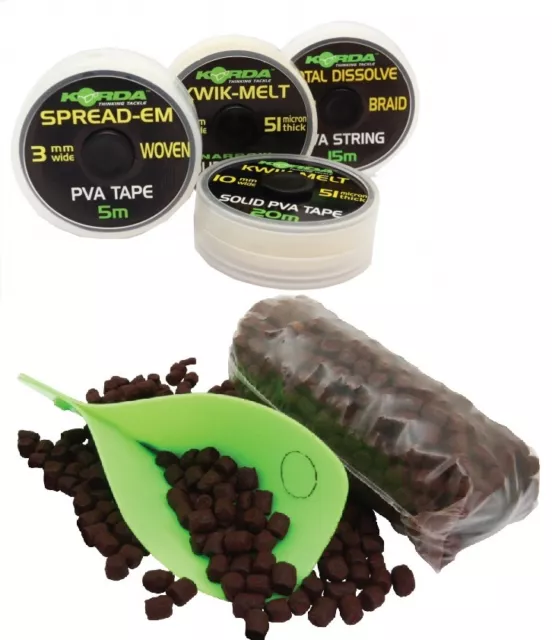 Korda PVA Carp Dissolving *TAPE STRING SOLIDZ BAGS *  PAY 1 POST
