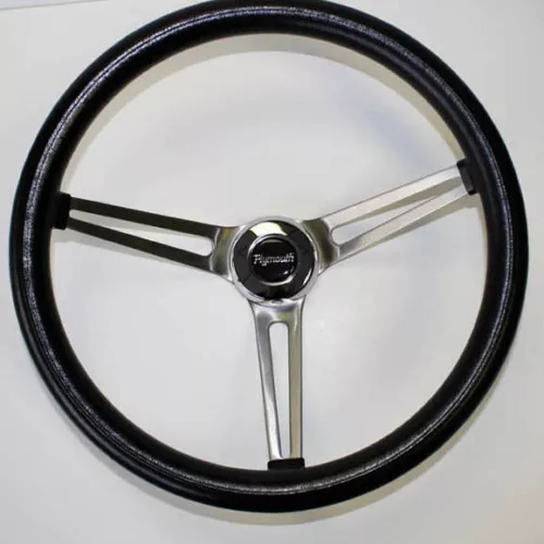 1967 Road Runner Barracuda Fury Grant GTX Black Steering Wheel 15"