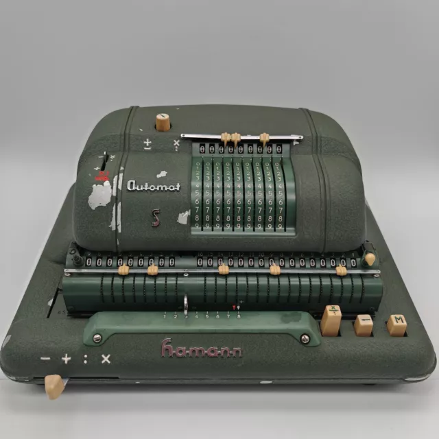 Rechenmaschine Hamann Automat S Sammlung calculator adding machine Rechner Antik