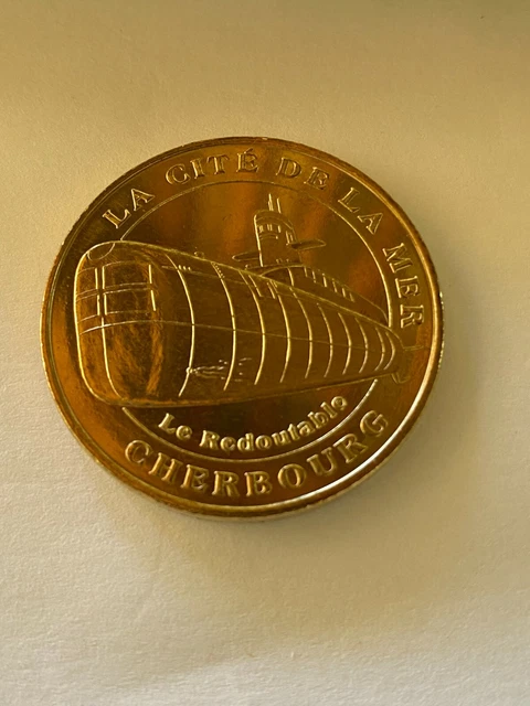 jeton touristique de la monnaie de paris 2007 -  LE REDOUTABLE - CHERBOURG