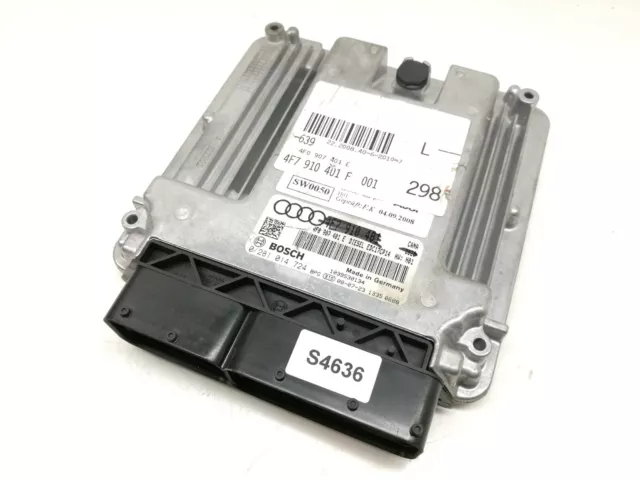 Audi A6 S6 C6 2009 4F módulo unidad de control del motor ecu 4f7910401 4f0907401E