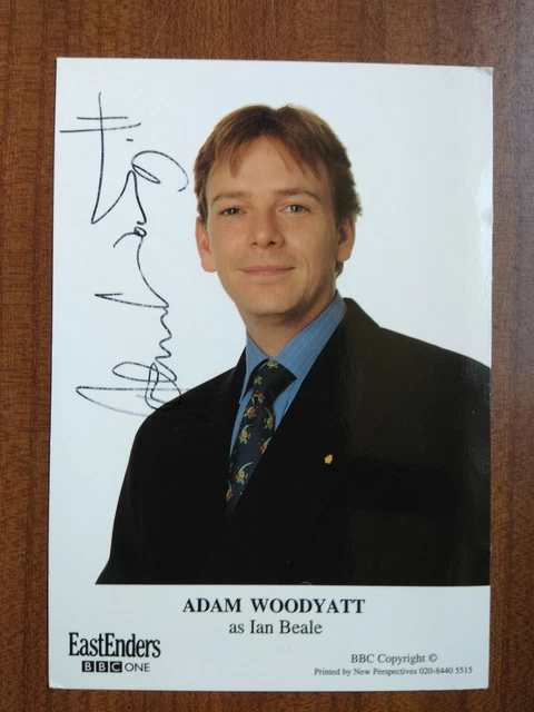 ADAM WOODYATT *Ian Beale* EASTENDERS HAND SIGNED AUTOGRAPH FAN CAST PHOTO CARD