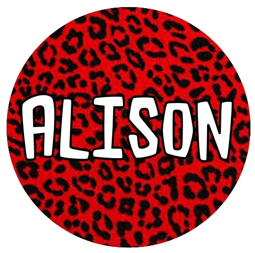 Red Leopard Print - Personalised With Your Name - Car Tax Disc Permit Holder