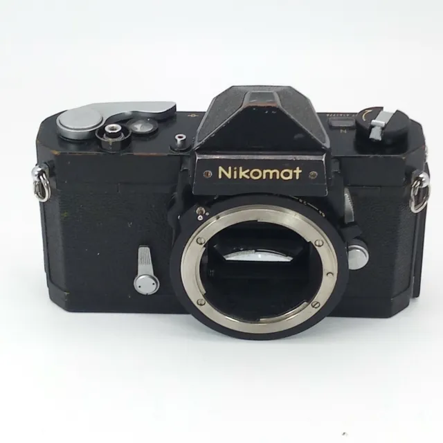 Nikon Nikomat FTn Black Body w/Strap Light Meter Works Used from Japan Ext++ 2