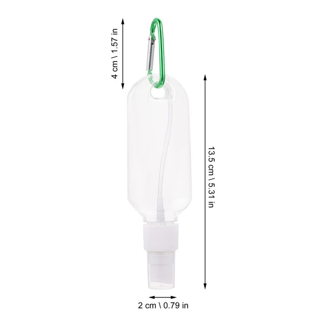 10 Pcs Keychain Spray Bottle The Pet Travel Liquid Container Shampoo Bottles