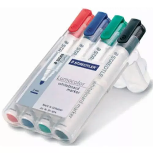 Staedtler Marqueur pour tableau blanc Séchage rapide Faible odeur Pointe verroui 2