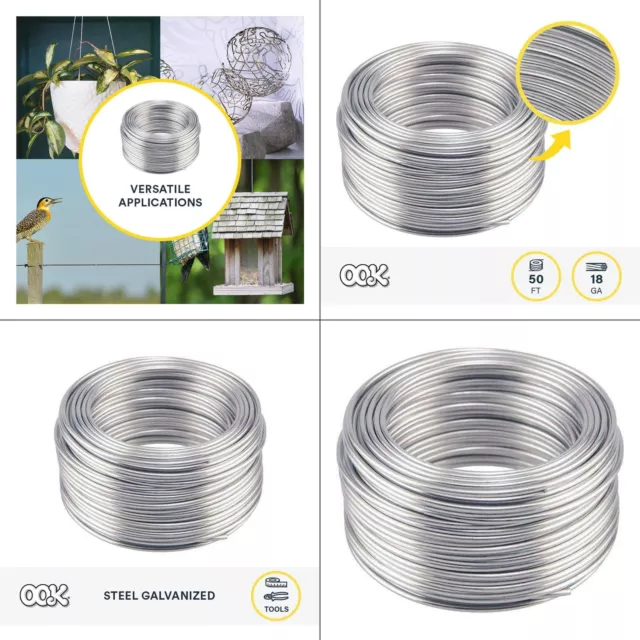 50 Ft. 10 Lb. 18-gauge Aluminum Hobby Wire | Ook Hillman Gauge L Solid Cutter