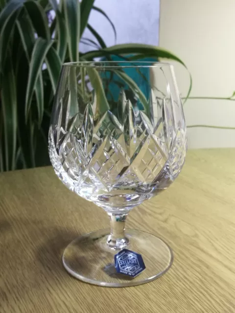 Vintage Stuart crystal Glengarry brandy glass 5 1/8" superb signed 1st