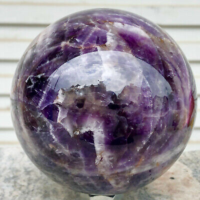 2.64LB Natural Dreamy Amethyst Sphere Quartz Crystal Ball Reiki Healing  zhs11