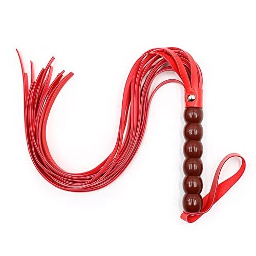 Fouet En Cuir SuxHeart Pour Cosplay Ou Déco - Fouet Court Avec Boucle Accroche - Accessoire Reine Ou Jeu