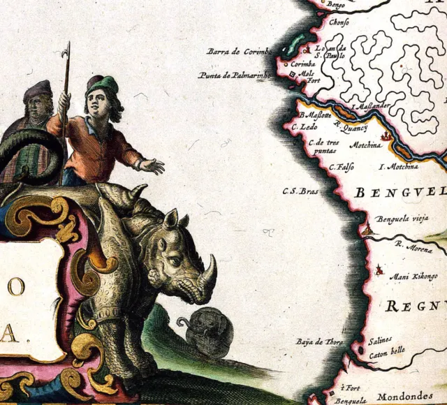 Reproduction carte ancienne - Congo et Angola en 1662 2