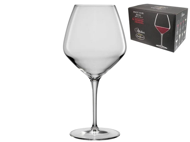 Confezione 6 Calici In Vetro Atelier Pinot 61 C316 Trasparente Bormioli Luigi