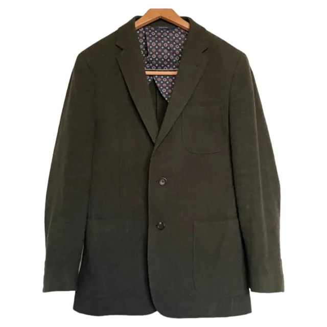 Brooks Brothers 100% Italian Wool Regent Blazer Jacket Sports Coat Men 40R Green