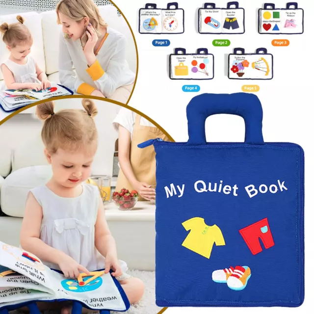 Educational Busy Book Montessori Toys Busy Board Quiet Book Toddler Sensory Book