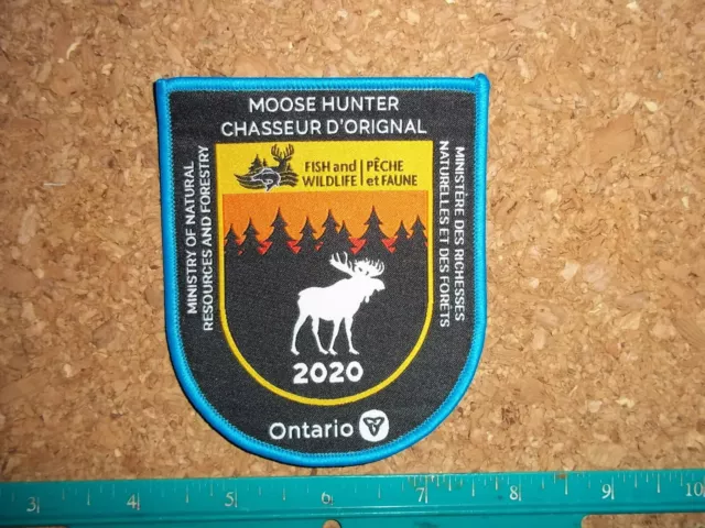 ONTARIO 2020  MNR+F MOOSE PATCH deer bear elk turkey big game hunter hunting DNR