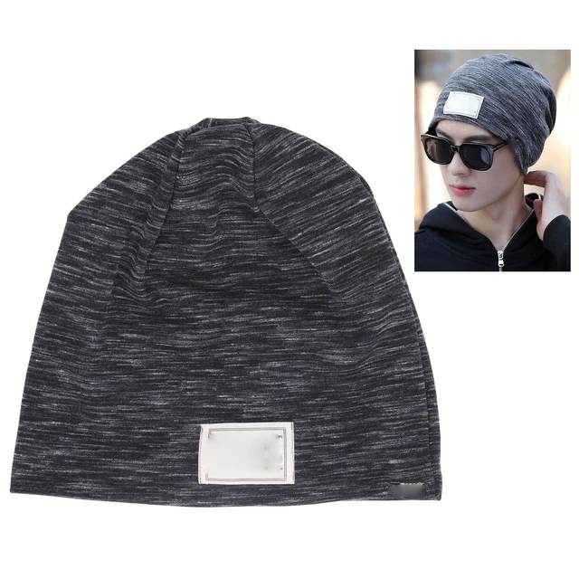 Chapeau Anti-Radiation Avec Rayures Noires Fibre 'argent Et Coton