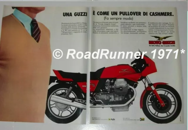 MOTO GUZZI 850 LE MANS_inserzione pubblicità originale del 1983_old advertising