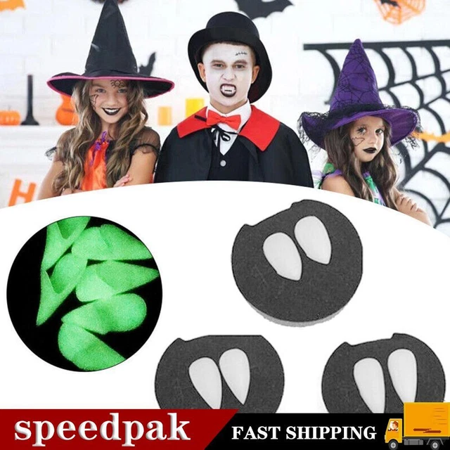 Zanne per denti protesi luminose oggetti di scena cosplay costume Halloween R7A8
