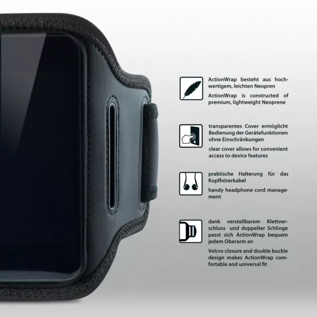 vau ActionWrap Sport-Armband Hülle für Samsung Galaxy S8 Plus & Galaxy S9 Plus 2