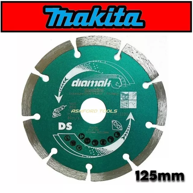 Makita 125mm Diamond Blade Masonry Brick Stone Concrete 5" inch Cutting Disc