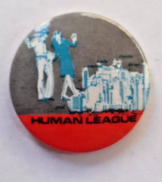 The Human League 1970/80s Original Vintage Pin Badge British Synth Pop New Wave