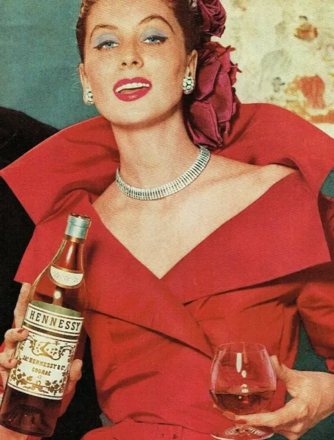 publicité Advertising 0821 1957   Hennessy  cognac