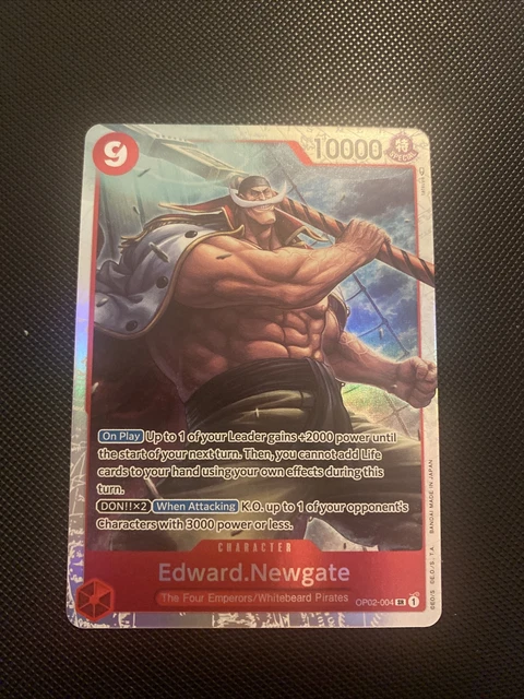 ONE PIECE TCG Edward.newgate Sr Paramount War Op02-004 EUR 20,52