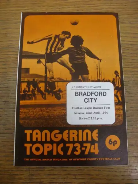 22/04/1974 Newport County v Bradford City
