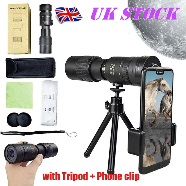 4K 10-300X40mm Super Telephoto Lens Zoom Monocular HD Telescope Night Waterproof