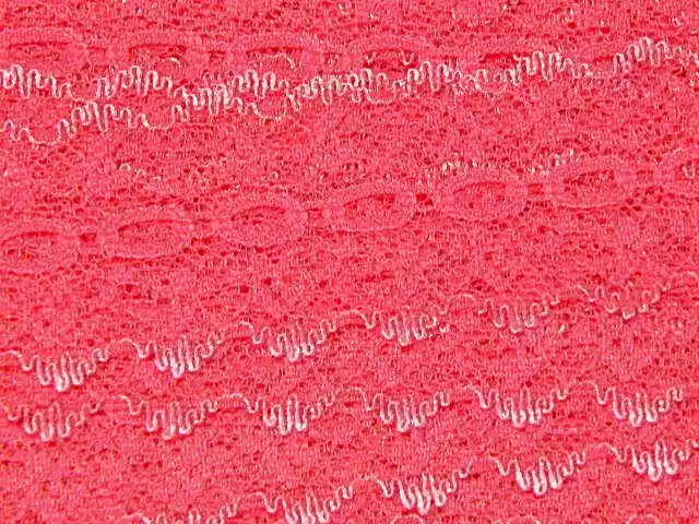 Feather Edge Eyelet Lace 37mm Hot Pink x 5m