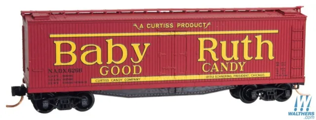 Micro-Trains 04900720 N Baby Ruth Candy 40' Double Sheathed Wood Reefer #6266