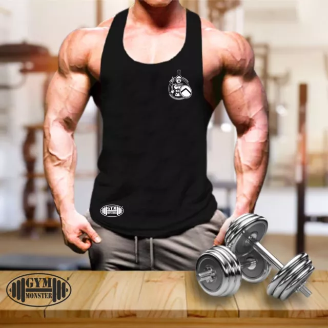 Spartan Warrior Vest Pocket Gym Clothing Bodybuilding Training MMA Men Tank Top