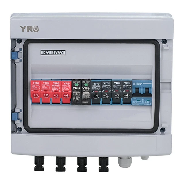 DISTRIBUTION BOX COMBINER Box 4 String Circuit Breaker For Solar Panel ...