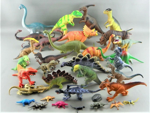 HUGE VINTAGE-NEWER IMPERIAL Jurassic Small Medium Large Dinosaur Dino ...