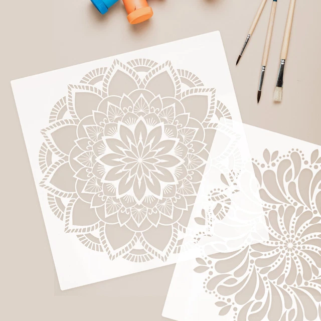 9 Stencil Per Pittura Motivazionali - Riutilizzabili, 20x20cm, Per Pareti, Legno E Tessuti - Foto 11