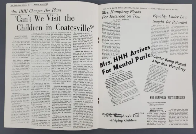 1968 Muriel Humphrey Hubert Presidential Campaign News Views Articles Booklet 3